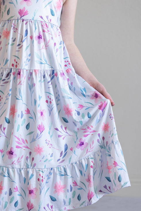pastel-wildflowers-ruffle-maxi-dress Mila &  Rose - Sophia's Style-Pastel Wildflowers Ruffle Maxi Dress-2T--1